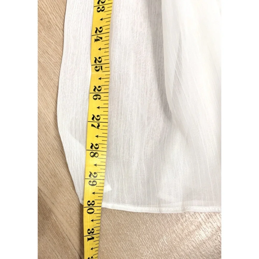 Peppermayo Evi Midi Skirt Tiered Midi Skirt Size Small White - Picture 9 of 9